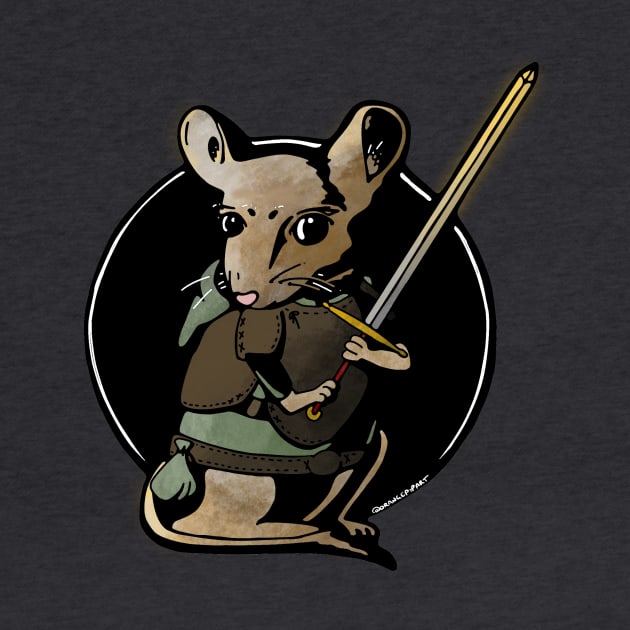 Teeny Mouse Warrior by Izzy Peters